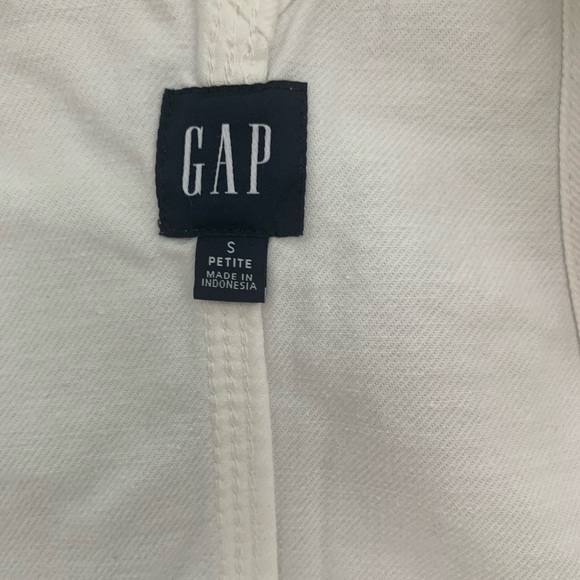 Gap white denim overalls in Small Petite - Picture 5 of 6